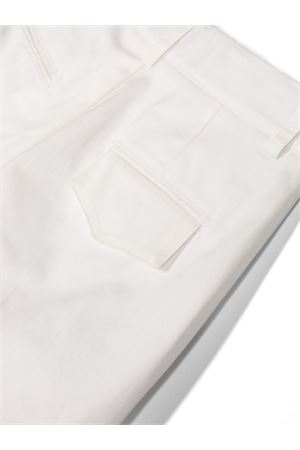 white cotton trousers PAOLO PECORA KIDS | PP3574BIANC